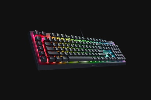 Mechaniczna klawiatura do gier Razer BlackWidow V4 X, żółty przełącznik, układ amerykański, przewodowy, czarny Razer No name