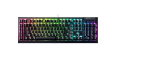 Mechaniczna klawiatura do gier Razer BlackWidow V4 X, żółty przełącznik, układ amerykański, przewodowy, czarny Razer No name
