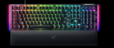 Mechaniczna klawiatura do gier Razer BlackWidow V4 X, żółty przełącznik, układ amerykański, przewodowy, czarny Razer No name