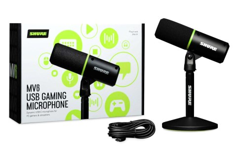 Shure MV6 - Kardioidalny mikrofon dynamiczny USB-C dla graczy i streamerów SHURE