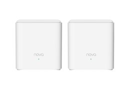 Tenda EX3 (2-pack) Dual-band (2.4 GHz/5 GHz) Wi-Fi 6 (802.11ax) Biały 1 Wewnętrzne Tenda