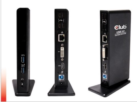 CLUB3D SenseVision USB3.0 Dual Display Docking Station Club 3D