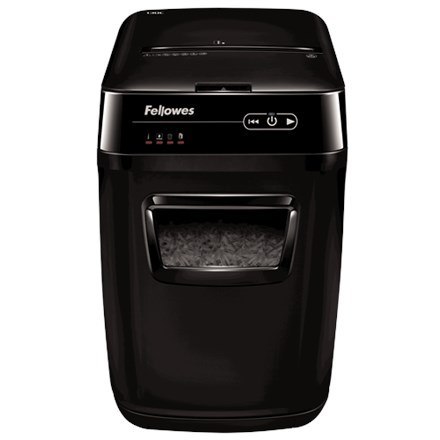 Fellowes AutoMax 150C niszczarka Rozdrabnianie krzyżowe 22 cm Czarny FELLOWES