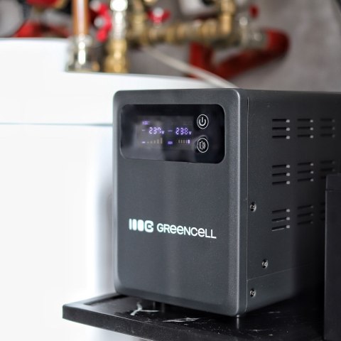 UPS ZASILACZ AWARYJNY Greencell PowerCore 1200VA 800W AVR 12VDC LCD Green Cell