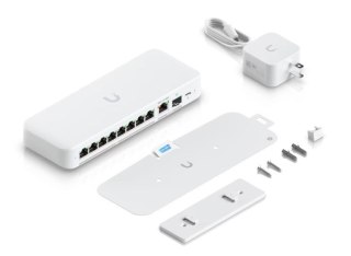 Ubiquiti UniFi Flex 2.5G Zarządzany L2 2.5G Ethernet (100/1000/2500) Obsługa PoE Montaż na biurku/ścianie Biały UBIQUITI