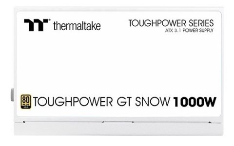 Zasilacz Thermaltake Toughpower GT 1000W Snow ATX3.1 80+G WH retail Thermaltake