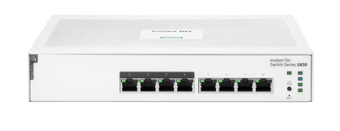 Aruba Instant On 1830 8G 4p Class4 PoE 65W Zarządzany L2 Gigabit Ethernet (10/100/1000) Obsługa PoE 1U Hewlett-Packard