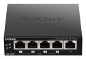 D-Link DGS-1005P/E łącza sieciowe Nie zarządzany Gigabit Ethernet (10/100/1000) Obsługa PoE Czarny D-Link