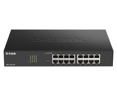 D-Link DGS-1100-16V2 switch zarządzalny L2 Gigabit Ethernet (10/100/1000) Czarny D-Link