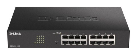D-Link DGS-1100-16V2 switch zarządzalny L2 Gigabit Ethernet (10/100/1000) Czarny D-Link