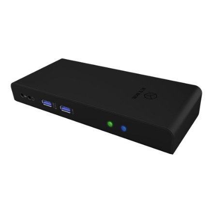 ICY BOX IB-DK2251AC Przewodowa USB 3.2 Gen 2 (3.1 Gen 2) Type-A Czarny RAIDSONIC