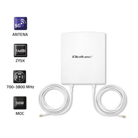 QOLTEC ANTENA 5G | 14DBI | ZEWNĘTRZNA Qoltec