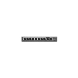Ruijie Networks RG-ES210GS-P łącza sieciowe Zarządzany L2 Gigabit Ethernet (10/100/1000) Obsługa PoE Czarny Ruijie