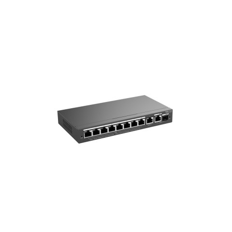 Ruijie Networks RG-ES210GS-P łącza sieciowe Zarządzany L2 Gigabit Ethernet (10/100/1000) Obsługa PoE Czarny Ruijie