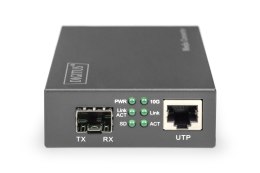 10 Gigabit Mediaconverter RJ45 / SFP wspiera 1G, 2.5G, 5G i 10G DIGITUS