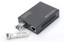 10 Gigabit Mediaconverter RJ45 / SFP wspiera 1G, 2.5G, 5G i 10G DIGITUS