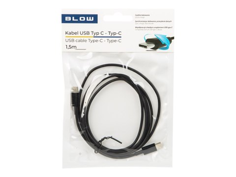 USB-c Connector - USB-C 2.0 1.5m Black Blow