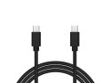 Przyłącze usb-c - usb-c 2.0 1,0m czarne plecionka Blow