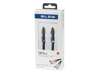 Connection 2xrca Metal 2.5m Blow