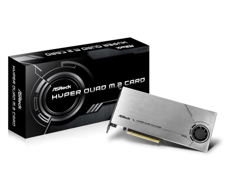 Karta ASROCK Hyper Quad M.2 do 4x M.2 SSD retail Asrock