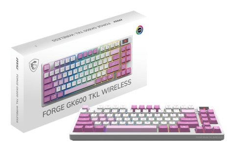 Klawiatura gamingowa VIOLET US/FORGE GK600 TKL W VIOLET MSI MSI