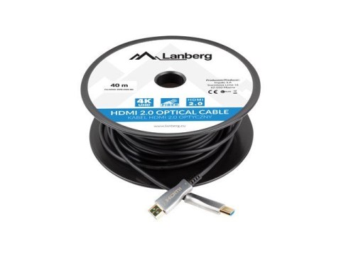 LANBERG KABEL HDMI M/M V2.0 40M OPTYCZNY AOC CA-HDMI-20FB-0400-BK Lanberg