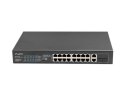 LANBERG SWITCH RACK 19" 16X 100MB POE+/2X COMBO GIGABIT 250W NIEZARZĄDZALNY RSFE-16P-2C-250 Lanberg