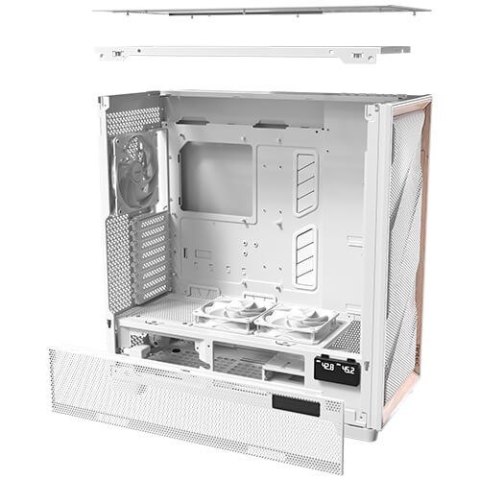 Obudowa PC Antec Flux Pro, Full-Tower, E-ATX, Szkło hartowane - biała Antec