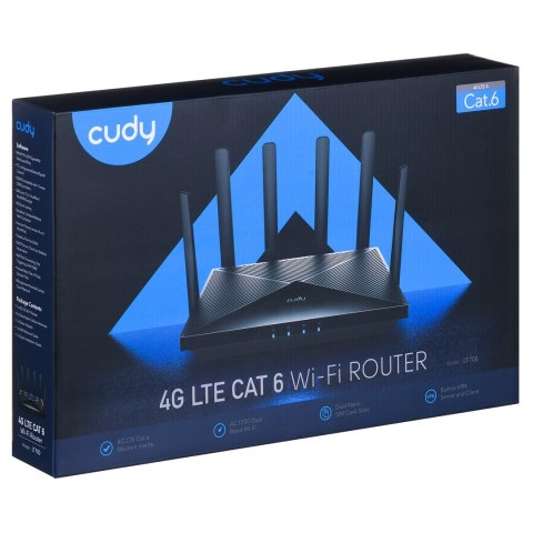 Router CUDY LT700_EU LAN Gigabit AC1200 Dual Band Wi-Fi Mesh 4G LTE Cat.6 Dual SIM CUDY