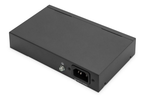 Switch 8+2 Port GE PoE, 8 Port PoE 802.3at, 10/100/1000 Mbps + 2 Port GE DIGITUS