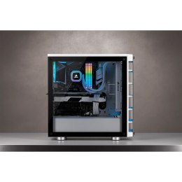 CORSAIR iCUE 465X RGB - Wieża - ATX - Panel boczny z okienkiem (szkło hartowane) - Bez zasilacza (ATX) - Biały - USB/Audio (CC-9 Corsair