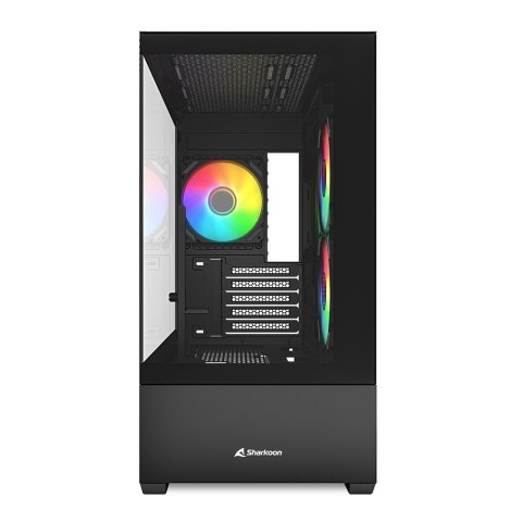 Etui Sharkoon MK6 RGB Micro-ATX 1xGlass Czarne Sharkoon