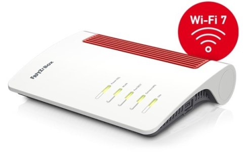 Router stołowy FRITZ! Box 7682, Wi-Fi 7 (802.11be), Dwuzakresowy (2,4 GHz / 5 GHz), Ethernet LAN, VDSL, Biały AVM