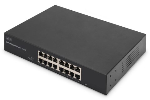 Switch niezarządzalny 19" Rack Gigabit 16x10/100/1000Mbps DIGITUS