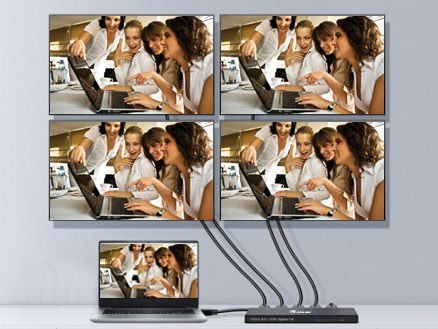 Wyposażenie Rozdzielacz wideo HDMI 4x HDMI (332717) EQUIP