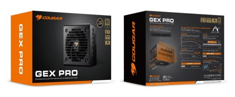 COUGAR Zasilacz GEX PRO 750W ATX3.1 / 80 Plus Złoty / Modułowy COUGAR