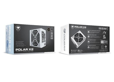 COUGAR Zasilacz POLAR X2 1050W ATX3.1/80 Plus Platynowy/Modułowy COUGAR