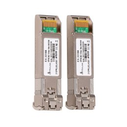 Extralink SFP28 25G 2-Pack | SFP28 Module | 25Gbps, LC/UPC Duplex, 1310nm, 10km, single mode, DOM moduł przekaźników sieciowych Extralink