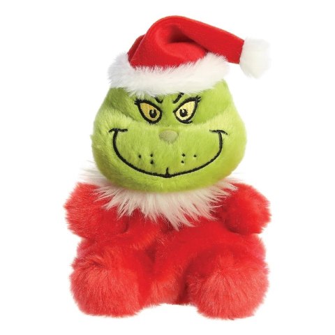 Grinch - Pluszowa maskotka / przytulanka siedzący Grinch w stroju Świętego Mikołaja 13 cm z kolekcji Palm Pals Eco-Friendly Grinch