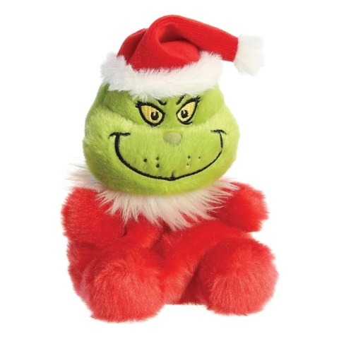 Grinch - Pluszowa maskotka / przytulanka siedzący Grinch w stroju Świętego Mikołaja 13 cm z kolekcji Palm Pals Eco-Friendly Grinch
