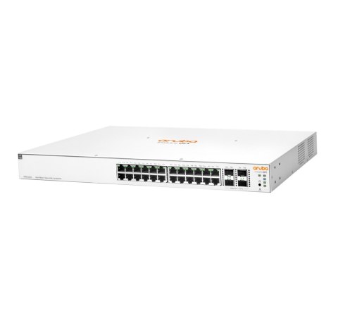 HPE Aruba Networking Aruba Instant On 1930 24G Class4 PoE 4SFP/SFP+ 370W Zarządzany L2+ Gigabit Ethernet (10/100/1000) Obsługa P Hewlett-Packard