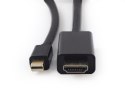 Kabel GEMBIRD CC-mDP-HDMI-6 (Mini DisplayPort M - HDMI M; 1,8m; kolor czarny) GEMBIRD