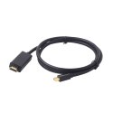 Kabel GEMBIRD CC-mDP-HDMI-6 (Mini DisplayPort M - HDMI M; 1,8m; kolor czarny) GEMBIRD