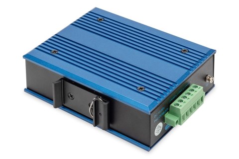 Przemysłowy switch 4x 1000Base-TX PoE 120W + 1x 1000Base-FX (bez modułu) DIN rozszerzony zakres temp DIGITUS