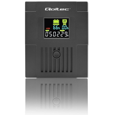 QOLTEC ZASILACZ AWARYJNY UPS LINE INTERACTIVE | MONOLITH | 1500VA | 900W | LCD | USB Qoltec