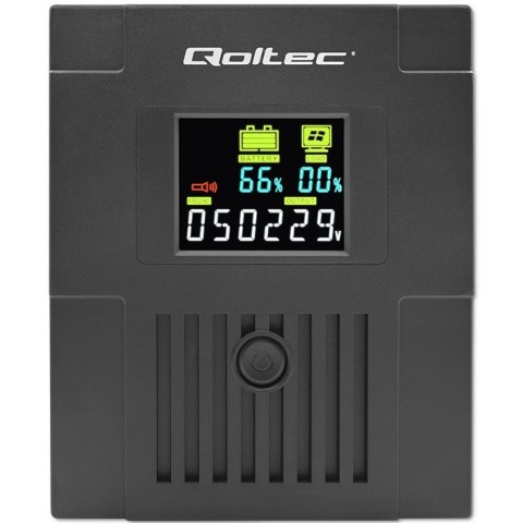 QOLTEC ZASILACZ AWARYJNY UPS LINE INTERACTIVE | MONOLITH | 1500VA | 900W | LCD | USB Qoltec