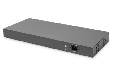 Switch Fast Ethernet PoE z 16 portami PoE + 2 Combo, 250W budżetu PoE DIGITUS