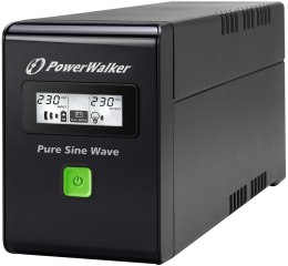 UPS POWERWALKER VI 800 SW IEC LINE-INTERACTIVE 800VA 3X IEC C13 USB-B LCD PURE SINE WAVE POWER WALKER