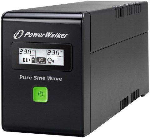 UPS POWERWALKER VI 800 SW IEC LINE-INTERACTIVE 800VA 3X IEC C13 USB-B LCD PURE SINE WAVE POWER WALKER