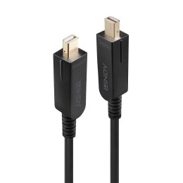 50-metrowy hybrydowy kabel światłowodowy DisplayPort 1.4 LINDY